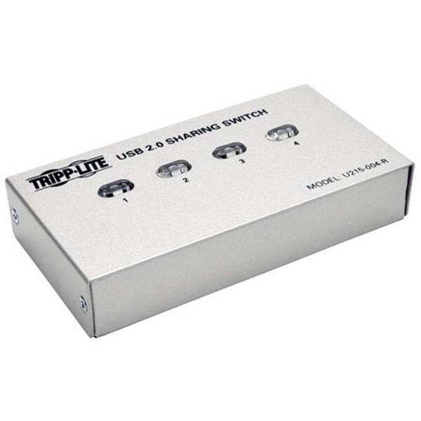 Tripp Lite Tripp-Lite U215-004-R 4-Port USB 2.0 High-Speed Printer & Peripheral Sharing Switch TRL-U215-004-R - main